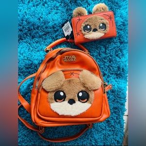 Star Wars Ewok backpack and wallet